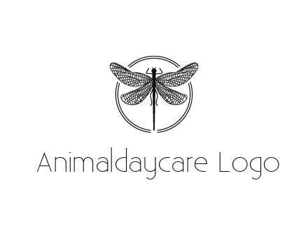 detailed dragonfly logo