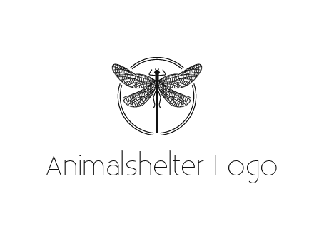 detailed dragonfly logo