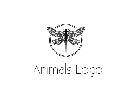 detailed dragonfly logo