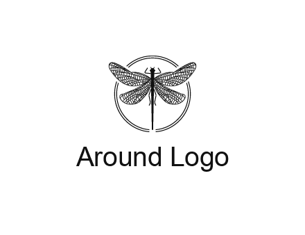 detailed dragonfly logo