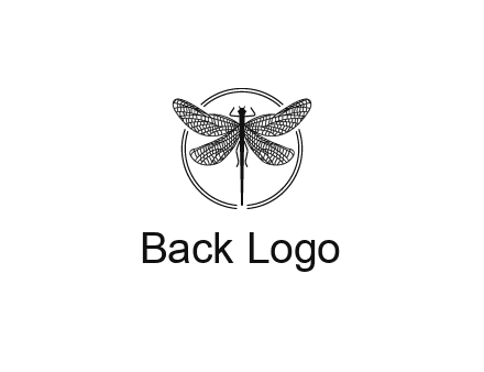 detailed dragonfly logo