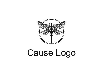 detailed dragonfly logo