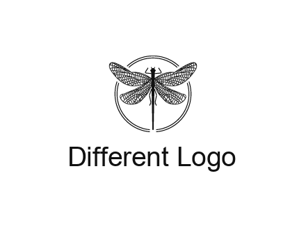 detailed dragonfly logo