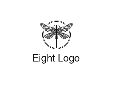 detailed dragonfly logo