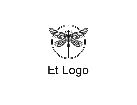 detailed dragonfly logo