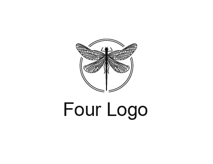 detailed dragonfly logo
