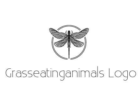 detailed dragonfly logo