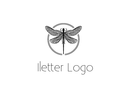 detailed dragonfly logo