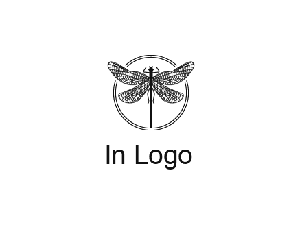 detailed dragonfly logo