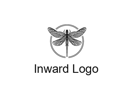 detailed dragonfly logo