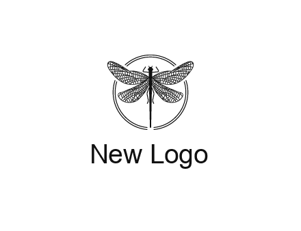 detailed dragonfly logo