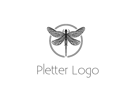 detailed dragonfly logo