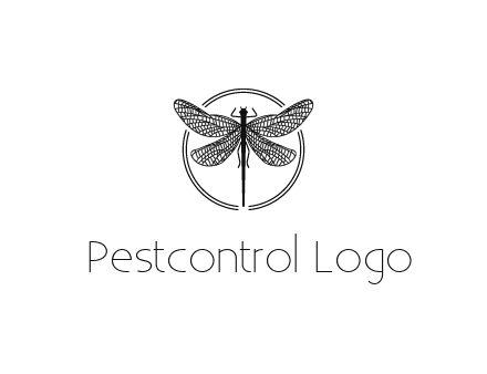 detailed dragonfly logo