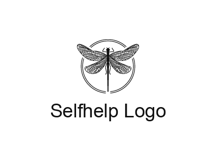 detailed dragonfly logo