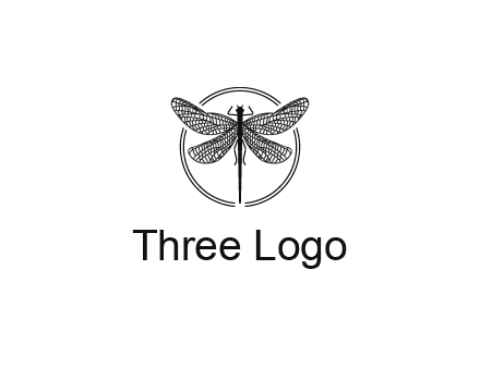 detailed dragonfly logo