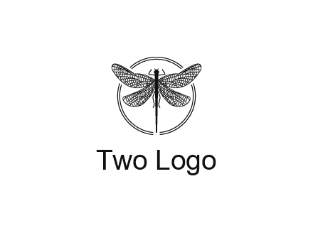 detailed dragonfly logo
