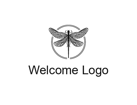 detailed dragonfly logo