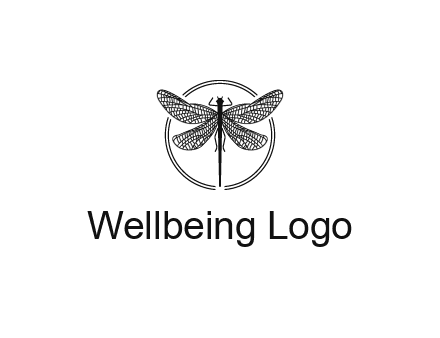 detailed dragonfly logo