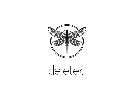 detailed dragonfly logo