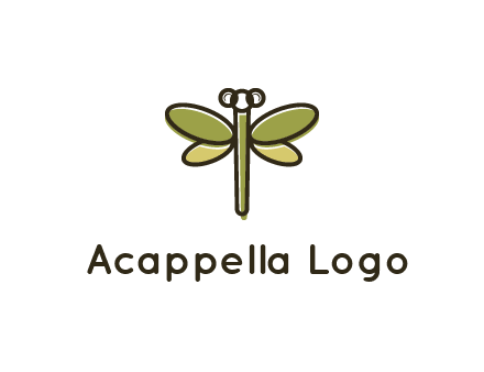 abstract dragonfly logo