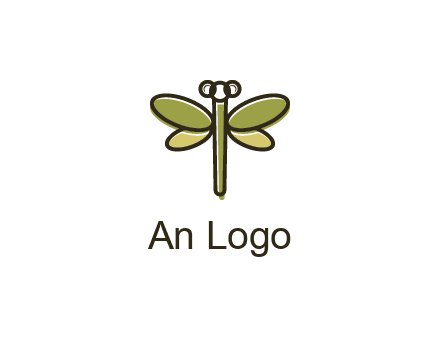abstract dragonfly logo