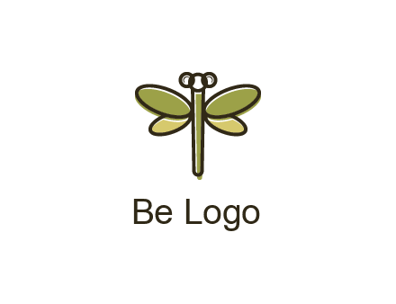 abstract dragonfly logo