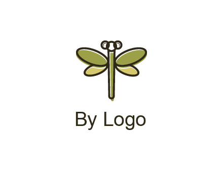 abstract dragonfly logo