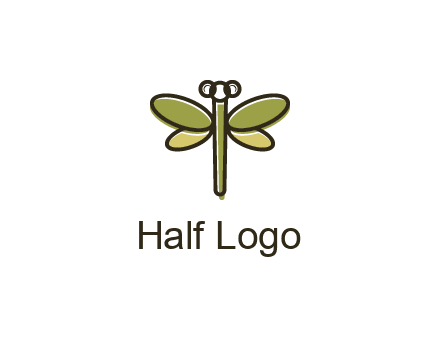 abstract dragonfly logo
