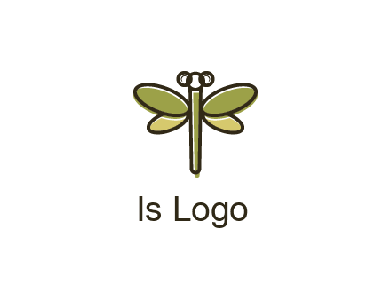 abstract dragonfly logo
