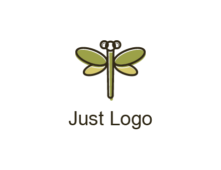abstract dragonfly logo
