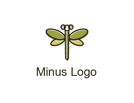 abstract dragonfly logo