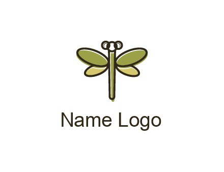 abstract dragonfly logo