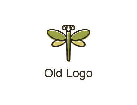 abstract dragonfly logo