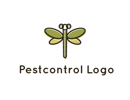 abstract dragonfly logo
