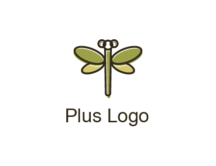 abstract dragonfly logo