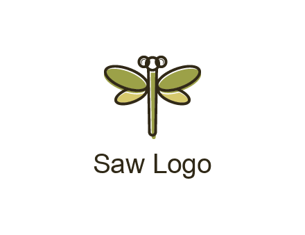 abstract dragonfly logo