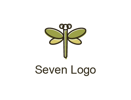 abstract dragonfly logo