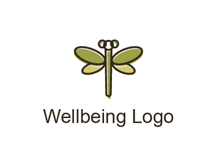abstract dragonfly logo