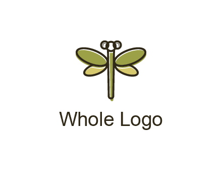 abstract dragonfly logo