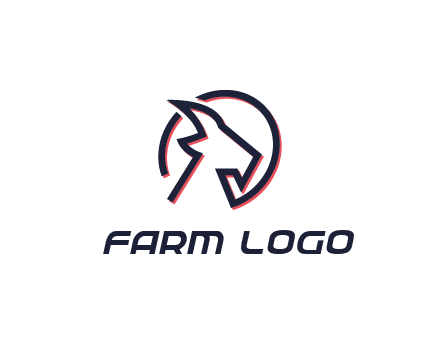 goat face outline logo
