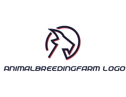 goat face outline logo