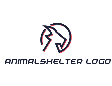 goat face outline logo