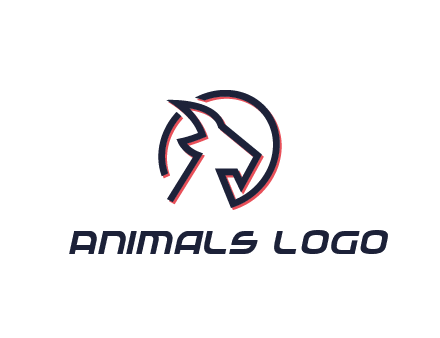 goat face outline logo