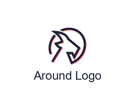 goat face outline logo