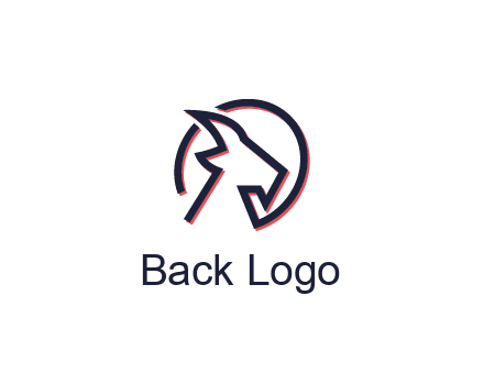 goat face outline logo