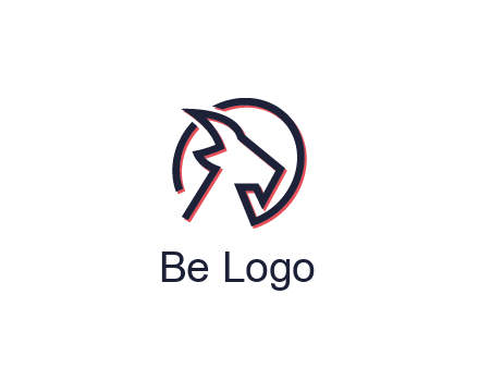 goat face outline logo