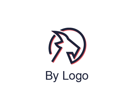 goat face outline logo