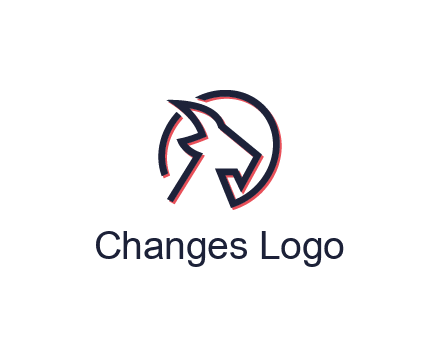 goat face outline logo