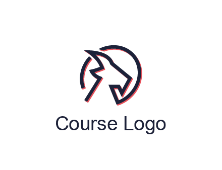 goat face outline logo