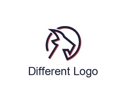 goat face outline logo